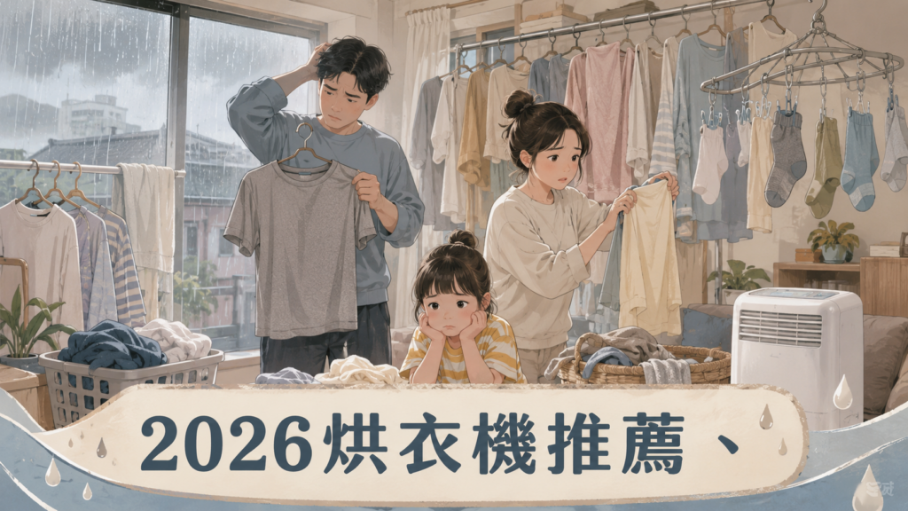梅雨季親子家庭晾衣困擾封面圖