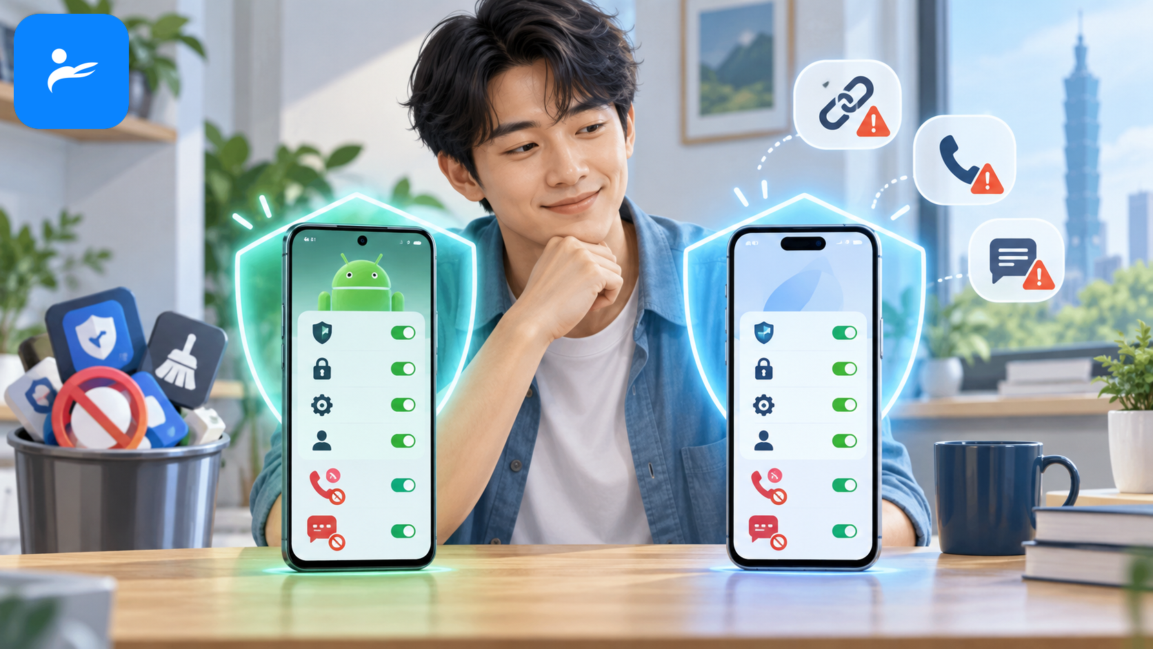 消費者比較 Android 與 iPhone 資安選項,最後選擇系統內建防護與必要的防詐工具