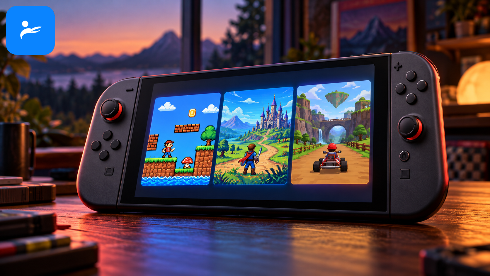 Nintendo Switch 2畫面展示紅白機、超級任天堂與Nintendo 64經典遊戲圖示