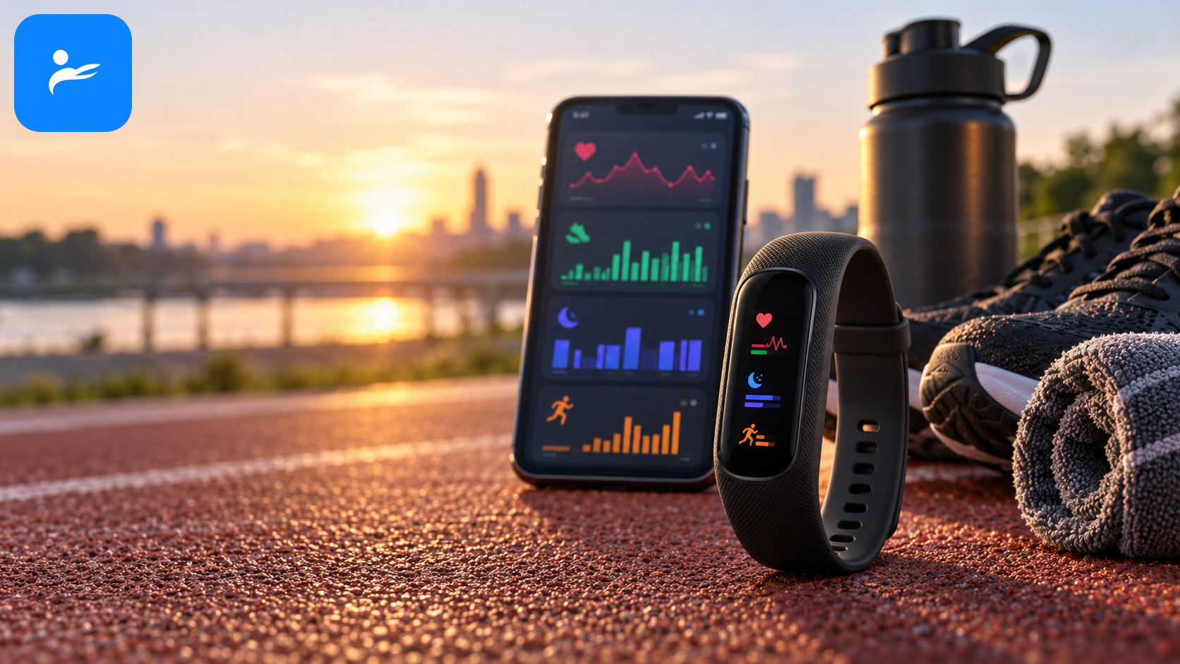 Garmin vívosmart 5 搭配 Garmin Connect 健康趨勢圖與跑步裝備